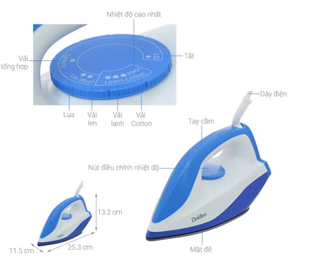 Top 1 so sánh giá Bàn ủi khô Delites RC-01 1000W - Tìm sản phẩm giá rẻ nhất - Ảnh 23