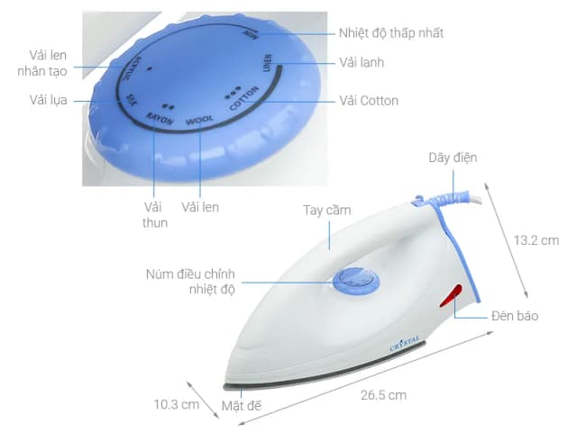 Top 1 so sánh giá Bàn ủi khô Delites RC-01 1000W - Tìm sản phẩm giá rẻ nhất - Ảnh 27