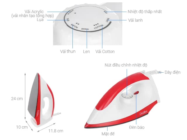 Top 1 so sánh giá Bàn ủi khô Delites RC-01 1000W - Tìm sản phẩm giá rẻ nhất - Ảnh 4