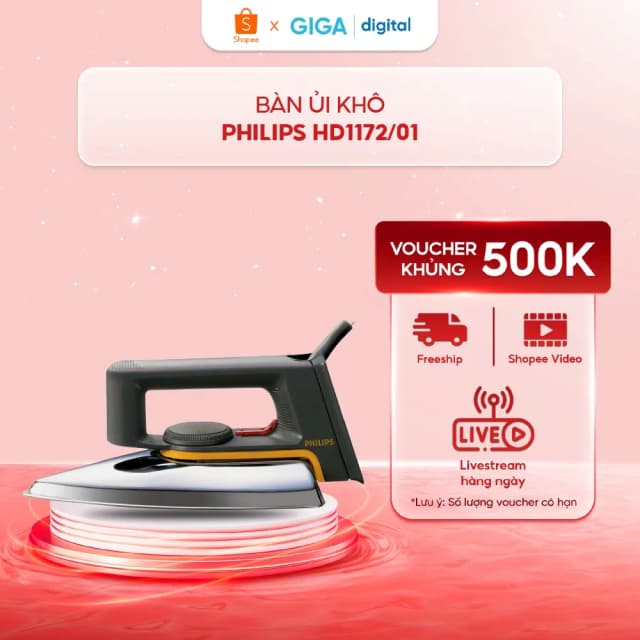 Top 1 so sánh giá Bàn ủi khô Delites RC-01 1000W - Tìm sản phẩm giá rẻ nhất - Ảnh 39