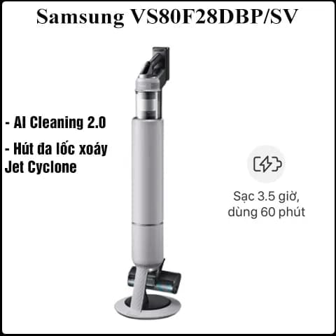 So sánh giá Máy hút bụi không dây Samsung VS80F28DBP/SV rẻ nhất? - Ảnh 3