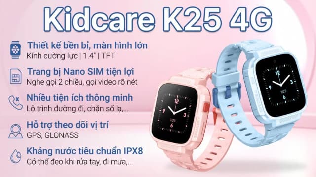 So sánh giá Đồng hồ định vị trẻ em Kidcare K25 4G rẻ nhất? - Ảnh 6