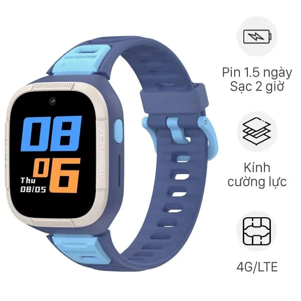 Đồng hồ định vị trẻ em Kidcare S6 4G Xanh Dorablue - Ảnh 11