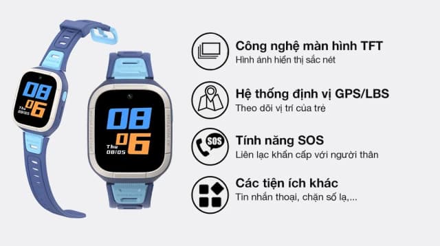 So sánh giá Đồng hồ định vị trẻ em Kidcare S6 4G Xanh Dorablue rẻ nhất? - Ảnh 3