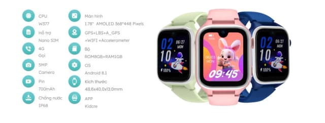 So sánh giá Đồng hồ định vị trẻ em Kidcare Sight S1 rẻ nhất? - Ảnh 14