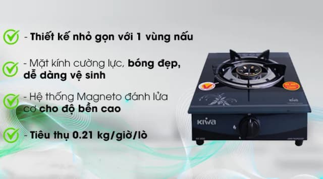 Top 1 so sánh giá Bếp ga đơn Kiwa KW-300G - Tìm sản phẩm giá rẻ nhất - Ảnh 2