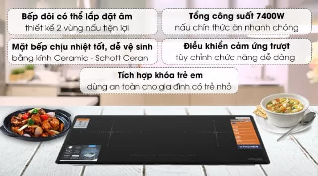 Top 1 so sánh giá Bếp từ đôi lắp âm Kocher DI-806GE02 - Tìm sản phẩm giá rẻ nhất - Ảnh 11