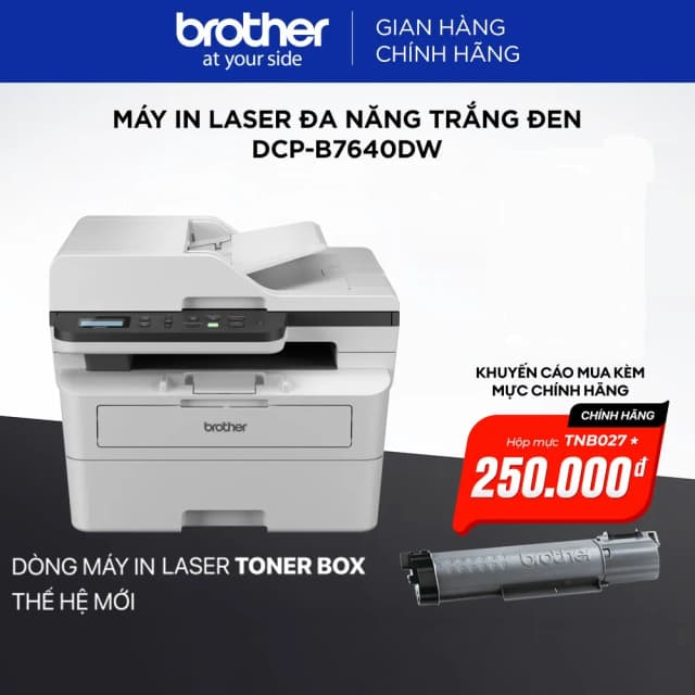 So sánh giá Máy in laser trắng đen đa năng Brother DCP-B7640DW Wifi rẻ nhất? - Ảnh 19