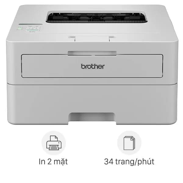 Máy in laser trắng đen đơn năng Brother HL-B2100D - Ảnh 1