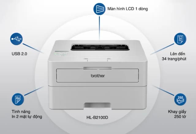 So sánh giá Máy in laser trắng đen đơn năng Brother HL-B2100D rẻ nhất? - Ảnh 11