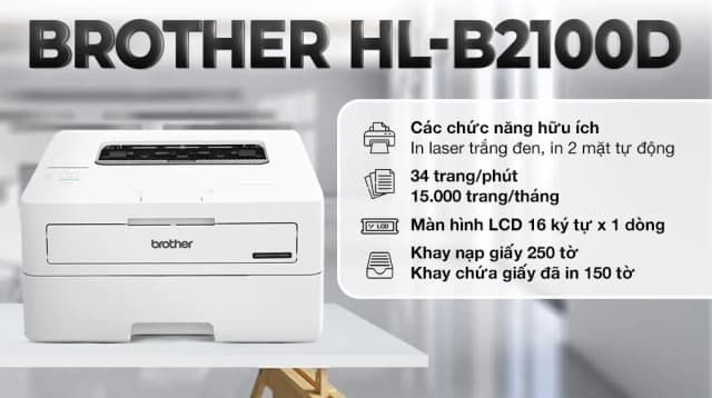 So sánh giá Máy in laser trắng đen đơn năng Brother HL-B2100D rẻ nhất? - Ảnh 5