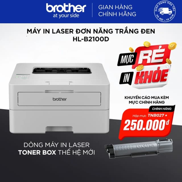 So sánh giá Máy in laser trắng đen đơn năng Brother HL-B2100D rẻ nhất? - Ảnh 10