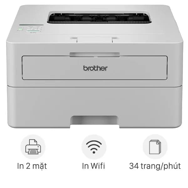 Máy in laser trắng đen đơn năng Brother HL-B2180DW Wifi - Ảnh 3