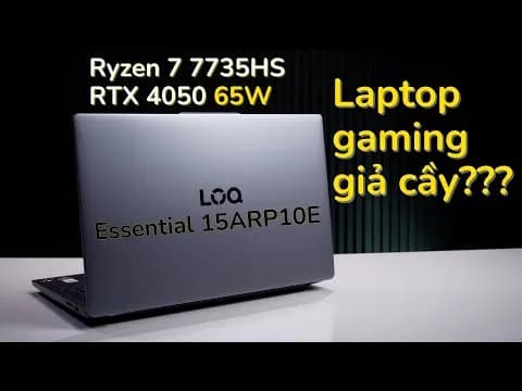 So sánh giá Laptop Lenovo Gaming LOQ 15ARP10E - 83S0000EVN (R7 7735HS, 16GB, 1TB, RTX 4050 6GB, Full HD, 144Hz, Win11) rẻ nhất? - Ảnh 19