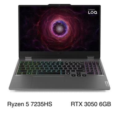 Laptop Lenovo Gaming LOQ 15ARP9 - 83JC00M3VN (R5 7235HS,16GB, 1TB, RTX 3050 6GB, Full HD 144Hz, Win11)