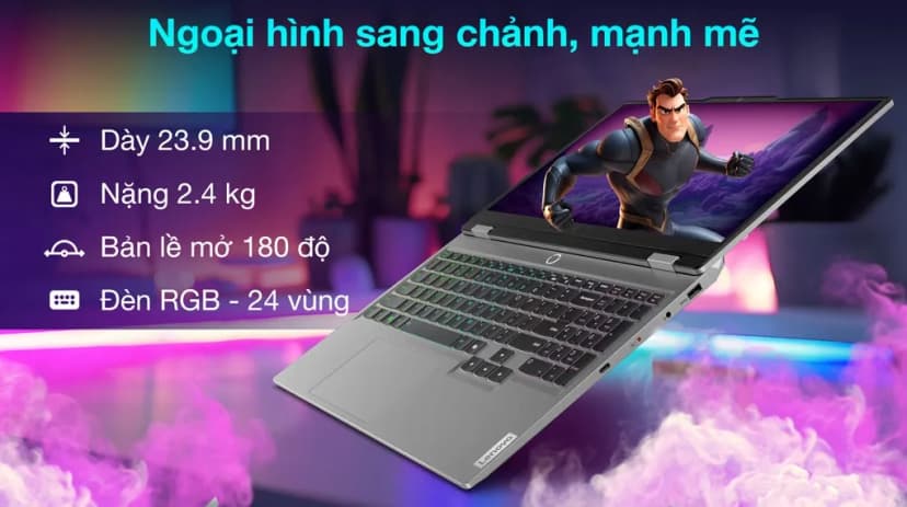 Laptop Lenovo Gaming LOQ 15IRX10 - 83JE00PEVN (i7 13650HX, 16GB, 512GB, RTX 5050 8GB, Full HD 144Hz, Win11) - Giá rẻ nhất hôm nay - Ảnh 2