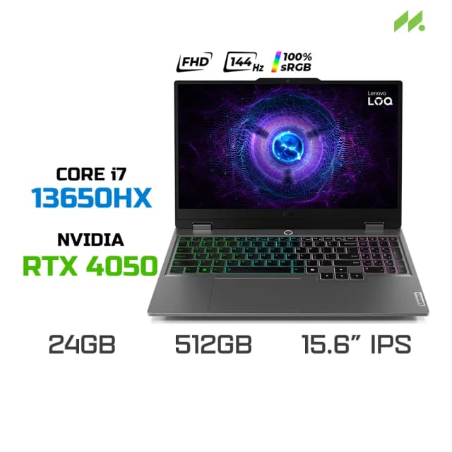 So sánh giá Laptop Lenovo Gaming LOQ 15IRX9 - 83DV01ALVN (i7 13650HX, 16GB, 512GB, RTX 4050 6GB, Full HD 144Hz, Win11) rẻ nhất? - Ảnh 13