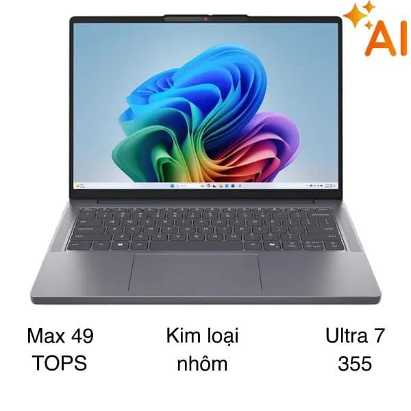 Laptop Lenovo IdeaPad Slim 3 14IPH11 - 83UQ003PVN (Ultra 7 355, 16GB, 512GB, WUXGA, Win11) - Giá rẻ nhất hôm nay - Ảnh 1