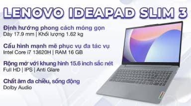 Laptop Lenovo Ideapad Slim 3 15IRH8 - 83EM003FVN (i7 13620H, 16GB, 1TB, Full HD, Win11) - 5