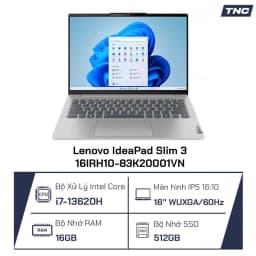 So sánh giá Laptop Lenovo Ideapad Slim 3 16IRH10 - 83K20001VN (i7 13620H, 16GB, 512GB, WUXGA, Win11) - Tìm sản phẩm giá rẻ nhất - Ảnh 9
