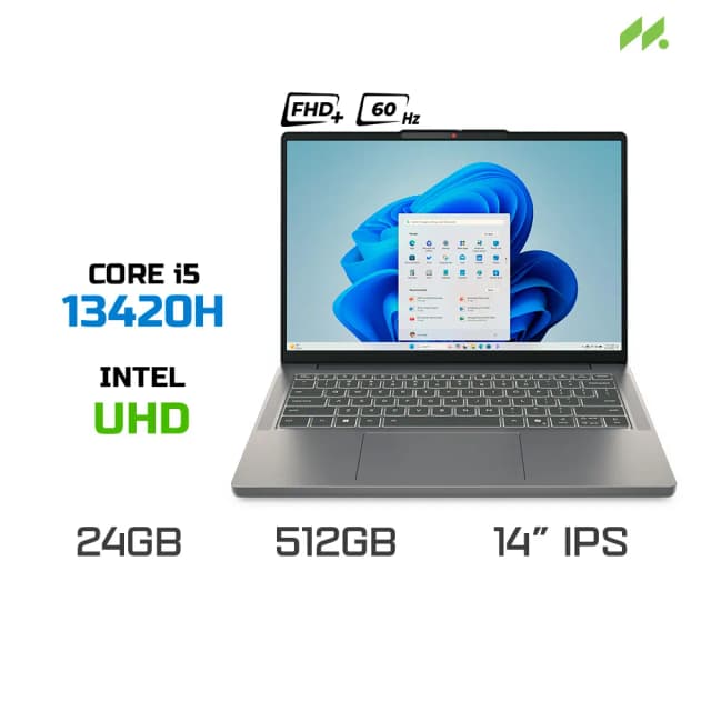 Laptop Lenovo Ideapad Slim 3 14IRH10 - 83K0000CVN (i5 13420H, 24GB, 512GB, WUXGA OLED, Win11) - 15