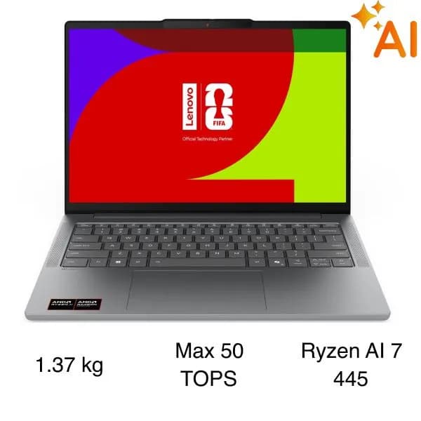 Laptop Lenovo Ideapad Slim 5 OLED 14AGP11 - 83S1003FVN (R7 445, 32GB, 512GB, WUXGA OLED, Win11) - Ảnh 5