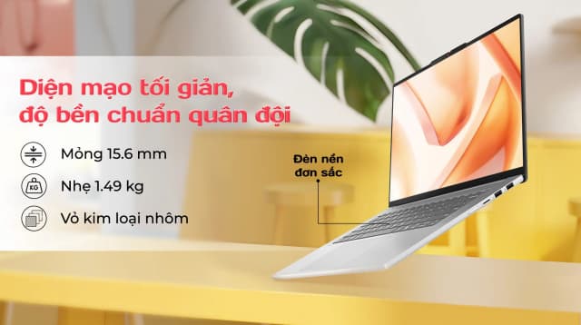 Laptop Lenovo IdeaPad Slim 5 OLED 15ARP10 - 83J3001DVN (R7 7735HS, 16GB, 512GB, WQXGA OLED 165Hz, Win11) - 14