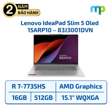 Laptop Lenovo IdeaPad Slim 5 OLED 15ARP10 - 83J3001DVN (R7 7735HS, 16GB, 512GB, WQXGA OLED 165Hz, Win11) - 19