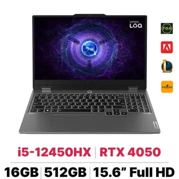 Laptop Lenovo Gaming LOQ 15IAX9 - 83GS000JVN (i5 12450HX, 16GB, 512GB, RTX 3050 6GB, Full HD 144Hz, Win11) - 18