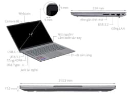 Laptop Lenovo ThinkBook 14 - 21SJ006YVN (Ultra 7 255H, 32GB, 1TB, WUXGA, Win11) - Giá rẻ nhất hôm nay - Ảnh 5