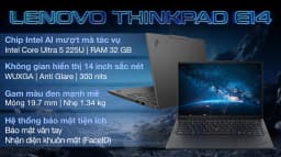 Laptop Lenovo ThinkPad E14 Gen 7 - 21SX005QVN (Ultra 5 225U, 32GB, 1TB, WUXGA, Win11) - Giá rẻ nhất hôm nay - Ảnh 3