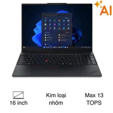 Laptop Lenovo ThinkPad E16 - 21SR002QVN (Ultra 5 225H, 32GB, 512GB, WUXGA, Win11)