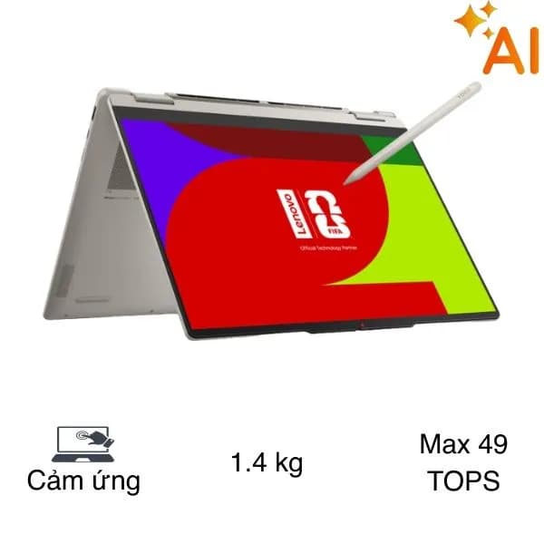 Laptop Lenovo Yoga 7 2in1 14IPH11 - 83TC002MVN (Ultra 7 355, 32GB, 512GB, WUXGA OLED, Cảm ứng, OfficeH24+365, Win11) - Ảnh 11