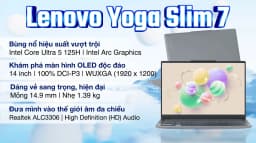 Laptop Lenovo Yoga Slim 7 OLED 14IMH9 - 83CV00D8VN (Ultra 5 125H, 16GB, 1TB, WUXGA OLED, OfficeH24+365, Win11) - Giá rẻ nhất hôm nay - Ảnh 6