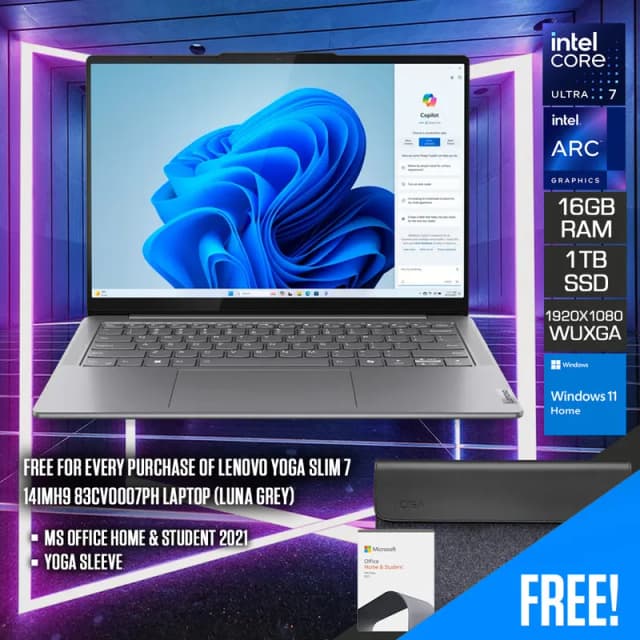 Top 1 so sánh giá Laptop Lenovo Yoga Slim 7 OLED 14IMH9 - 83CV00DKVN (Ultra 7 155H, 32GB, 1TB, WUXGA OLED, OfficeH24+365, Win11) - Tìm sản phẩm giá rẻ nhất - Ảnh 36