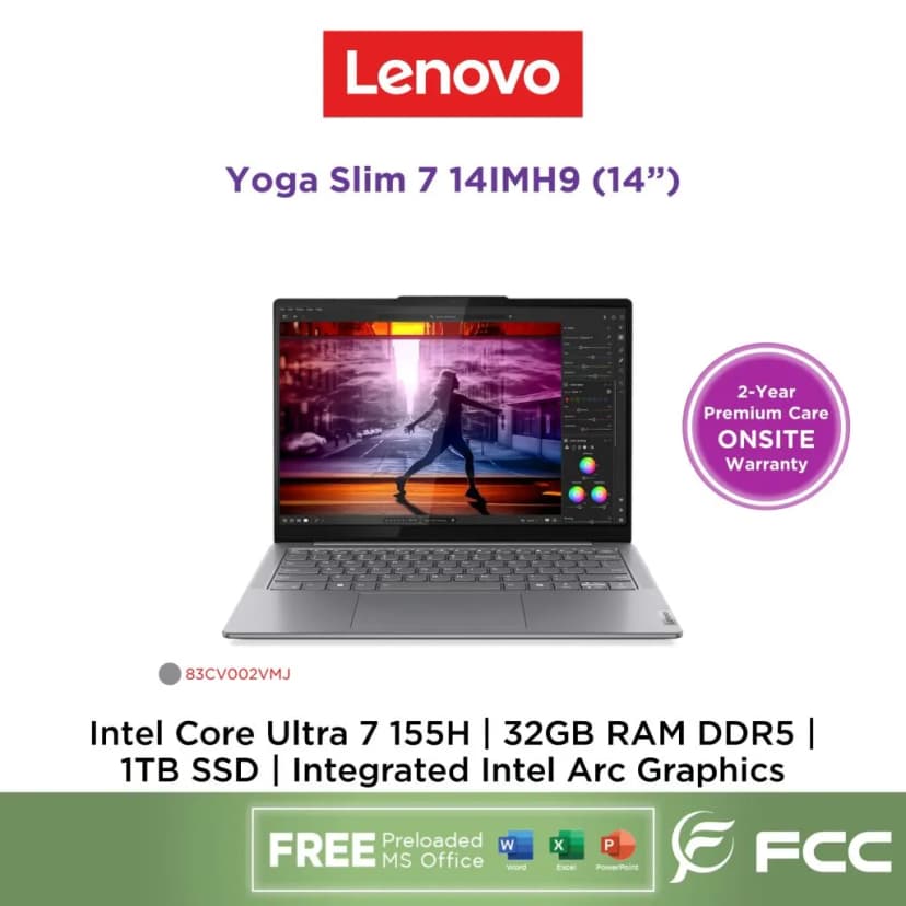 Laptop Lenovo Yoga Slim 7 OLED 14IMH9 - 83CV00DKVN (Ultra 7 155H, 32GB, 1TB, WUXGA OLED, OfficeH24+365, Win11) - Giá rẻ nhất hôm nay - Ảnh 65