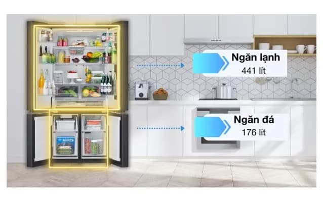 So sánh giá Tủ lạnh LG Inverter 617 lít Multi Door InstaView LFB61BLGAI - Tìm sản phẩm giá rẻ nhất - Ảnh 19