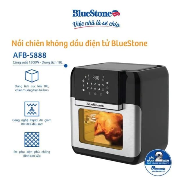 So sánh giá Lò chiên không dầu BlueStone 10 lít AFB-5888 rẻ nhất? - Ảnh 13