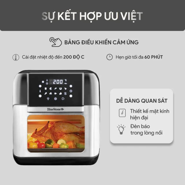 So sánh giá Lò chiên không dầu BlueStone 10 lít AFB-5888 rẻ nhất? - Ảnh 9