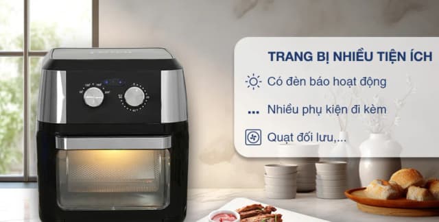So sánh giá Lò chiên không dầu Ferroli 12 lít FAF-12M rẻ nhất? - Ảnh 6
