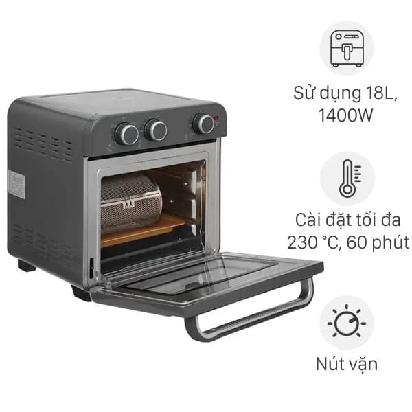 So sánh giá Lò chiên không dầu Hawonkoo 18 lít AFH-180-GR rẻ nhất? - Ảnh 3