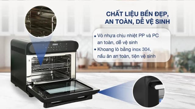 So sánh giá Lò chiên không dầu hơi nước BlueStone 24 lít AFB-5895 rẻ nhất? - Ảnh 12