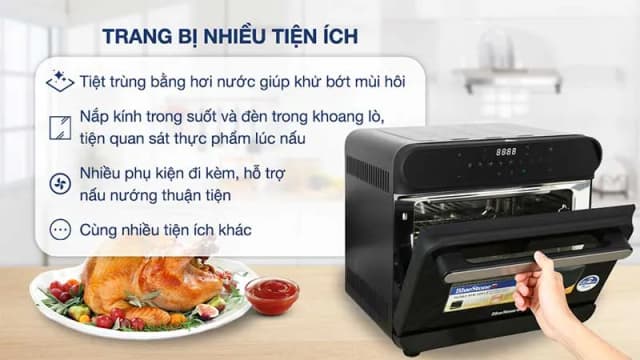 So sánh giá Lò chiên không dầu hơi nước BlueStone 24 lít AFB-5895 rẻ nhất? - Ảnh 15