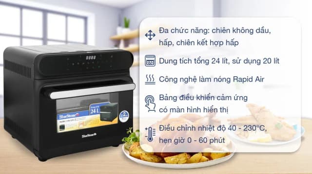 So sánh giá Lò chiên không dầu hơi nước BlueStone 24 lít AFB-5895 rẻ nhất? - Ảnh 8