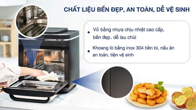 Top 1 so sánh giá Lò chiên không dầu kết hợp hấp Kalite 15 lít STEAM STAR - Tìm sản phẩm giá rẻ nhất - Ảnh 15