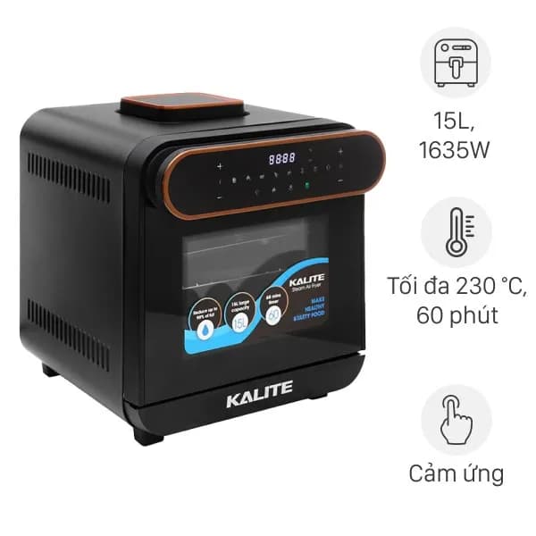 Top 1 so sánh giá Lò chiên không dầu kết hợp hấp Kalite 15 lít STEAM STAR - Tìm sản phẩm giá rẻ nhất - Ảnh 18