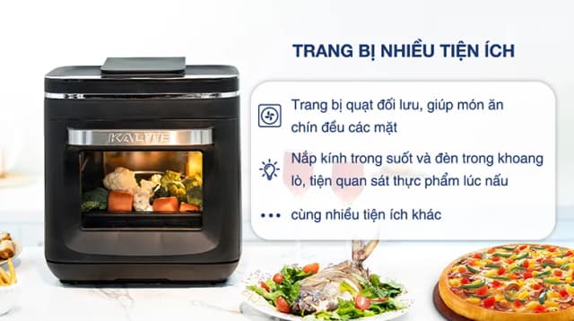 Top 1 so sánh giá Lò chiên không dầu kết hợp hấp Kalite 15 lít STEAM STAR - Tìm sản phẩm giá rẻ nhất - Ảnh 25