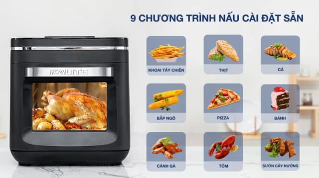 Top 1 so sánh giá Lò chiên không dầu kết hợp hấp Kalite 15 lít STEAM STAR - Tìm sản phẩm giá rẻ nhất - Ảnh 27