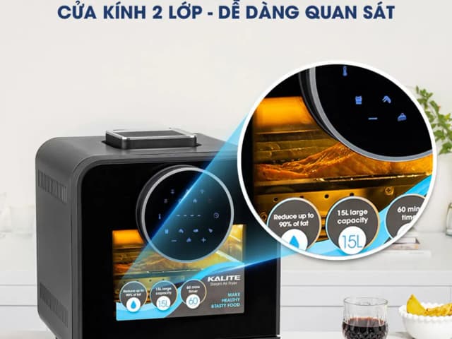 Top 1 so sánh giá Lò chiên không dầu kết hợp hấp Kalite 15 lít STEAM STAR - Tìm sản phẩm giá rẻ nhất - Ảnh 49