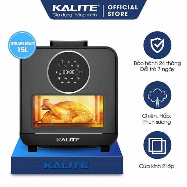 Top 1 so sánh giá Lò chiên không dầu kết hợp hấp Kalite 15 lít STEAM STAR - Tìm sản phẩm giá rẻ nhất - Ảnh 50